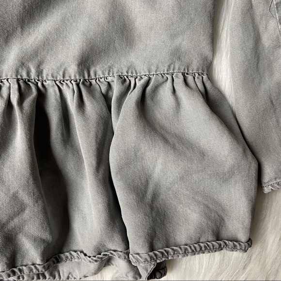 BeachLunchLounge Peplum Bell Sleeve Blouse - Picture 5 of 10